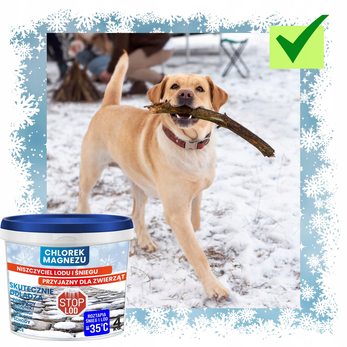 CHLORURE DE MAGNÉSIUM 10 KG – destructeur de glace, meilleur que le sel de déneigement et sans danger pour les animaux !