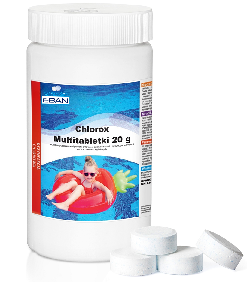 Chlorox Multitabs 20g – Comprimés de chlore pour piscine – 1 kg